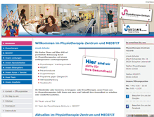 Tablet Screenshot of physiotherapie-medifit.de